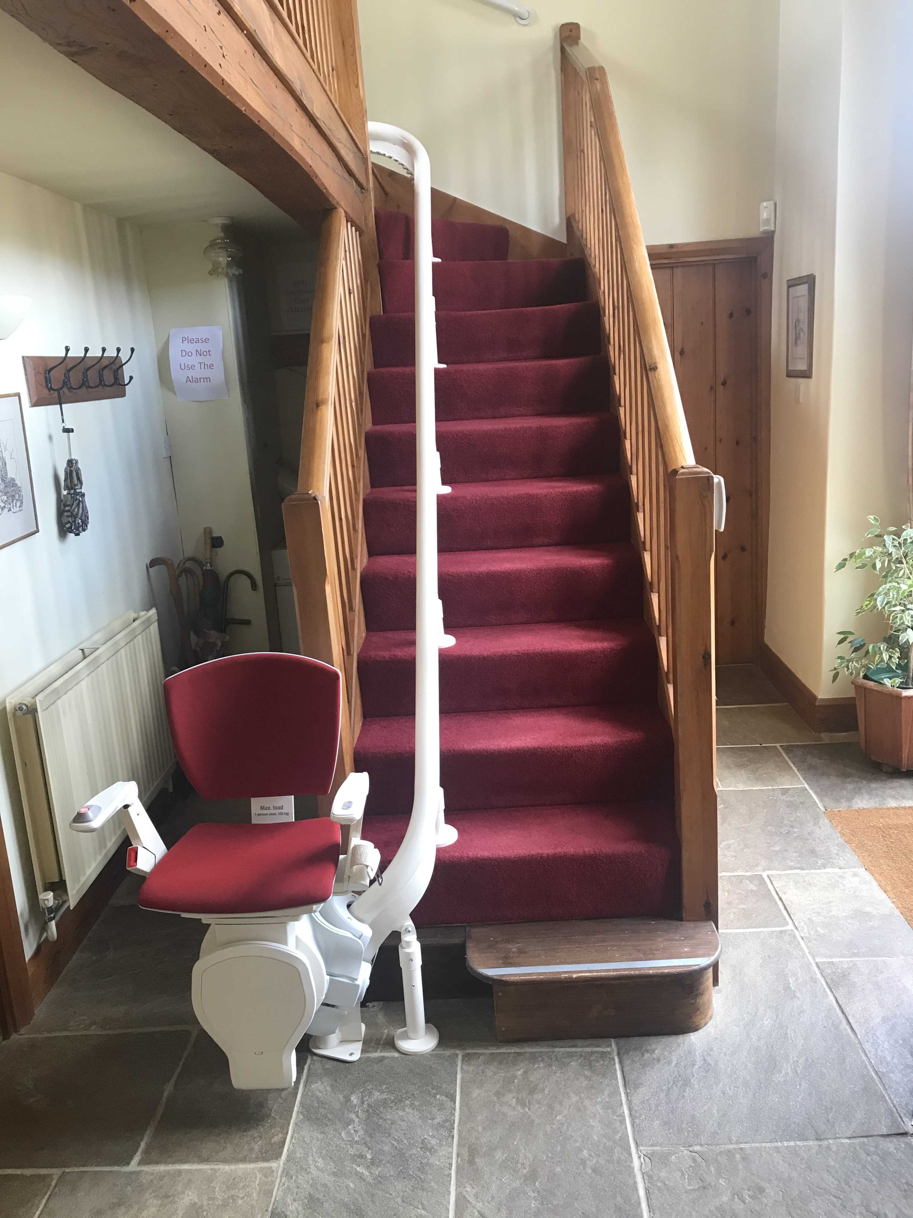 Stair lift to upper floor